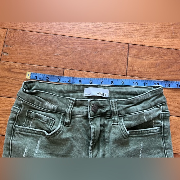 Vervet olive green denim skinny jeans from VICI - Picture 5 of 7